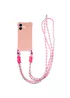 Чохол TPU CrossBody with straps для Apple iPhone 16 Plus (6.7") Pink