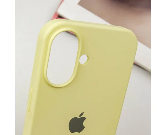 Чохол Silicone Case Full Protective (AA) Apple iPhone 16 Plus (6.7") Жовтий / Mellow Yellow