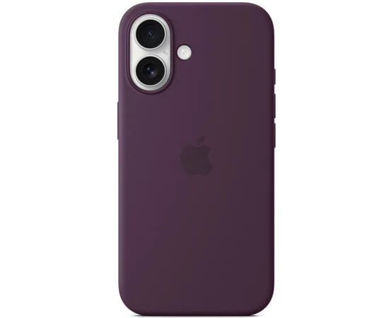 Чохол Silicone case (AAA) full with Magsafe and Animation для Apple iPhone 16 Plus (6.7") Plum