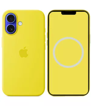 Чехол Silicone case (AAA) full with Magsafe and Animation для Apple iPhone 16 Plus (6.7") Star Fruit
