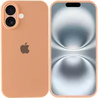 Чохол Silicone Case Full Camera Protective (AA) Apple iPhone 16 Plus (6.7") Помаранчевий / Cantaloupe