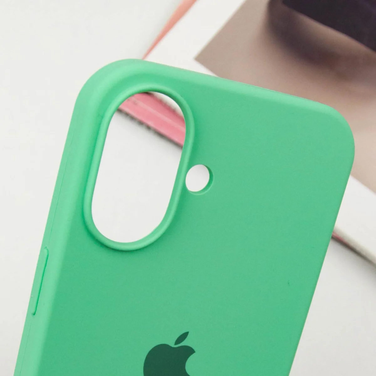 Чохол Silicone Case Full Protective (AA) для Apple iPhone 16 Plus (6.7") Зелений / Spearmint
