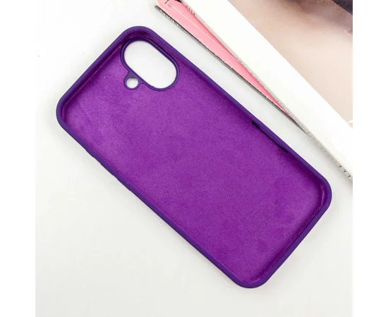 Чехол Silicone Case Full Protective (AA) для Apple iPhone 16 Plus (6.7") Фиолетовый / Amethyst