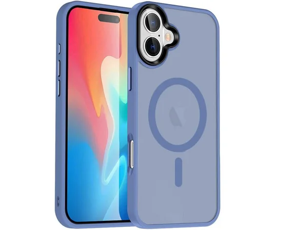 Чохол Ummi Colorful with MagSafe для Apple iPhone 16 Plus (6.7") Синій / Sierra Blue