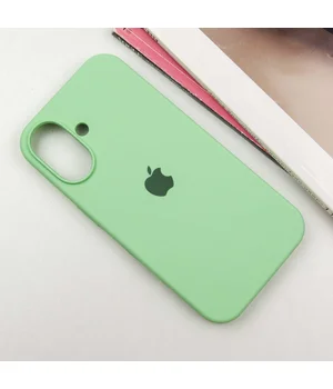 Чохол Silicone Case Full Protective (AA) для Apple iPhone 16 Plus (6.7") Зелений / Pistachio