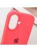 Чехол Silicone Case Full Protective (AA) для Apple iPhone 16 Plus (6.7") Арбузный / Watermelon red