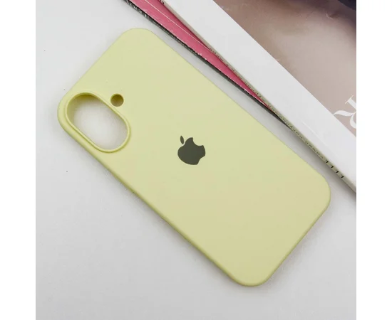 Чохол Silicone Case Full Protective (AA) Apple iPhone 16 Plus (6.7") Жовтий / Mellow Yellow