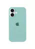 Чехол Silicone Case Full Protective (AA) для Apple iPhone 16 Plus (6.7") Бирюзовый / Beryl