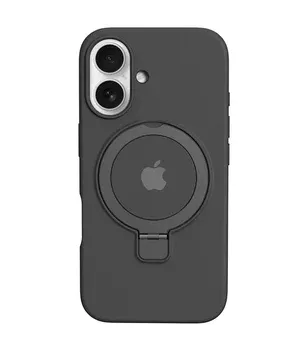 Чохол Silicone Case Full Protective with Ring для Apple iPhone 16 Plus (6.7") Black