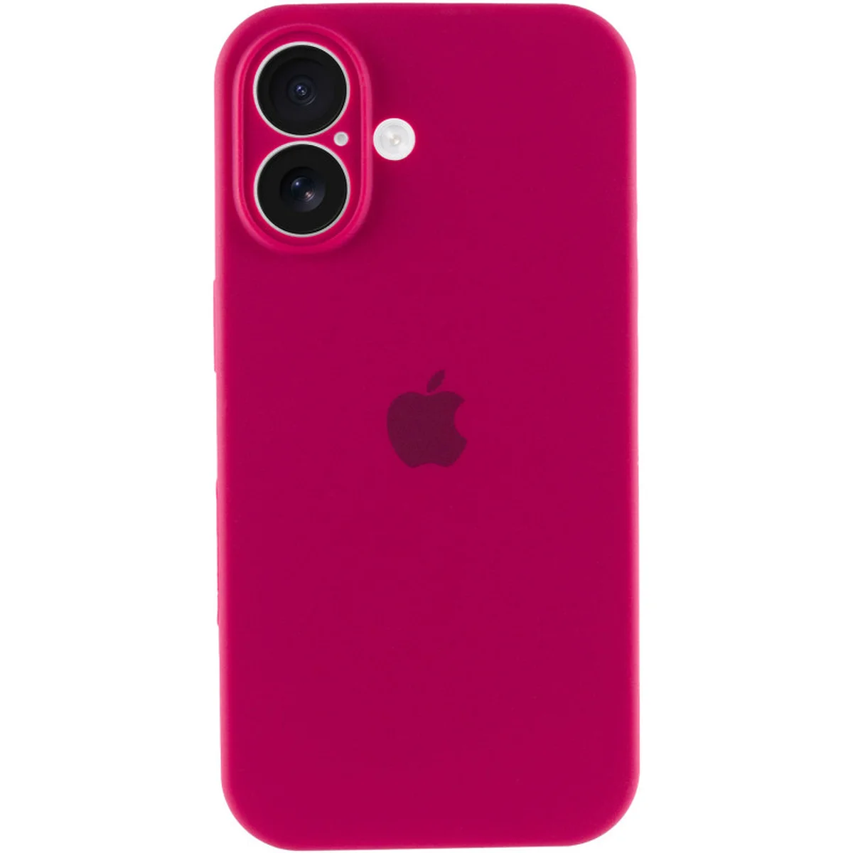 Чехол Silicone Case Full Camera Protective (AA) для Apple iPhone 16 Plus (6.7") Красный / Rose Red