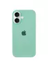 Чехол Silicone Case Full Protective (AA) для Apple iPhone 16 Plus (6.7") Бирюзовый / Turquoise