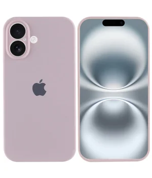 Чехол Silicone Case Full Camera Protective (AA) для Apple iPhone 16 Plus (6.7") Розовый / Chalk Pink