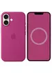 Чохол Silicone case (AAA) full with Magsafe and Animation для Apple iPhone 16 Plus (6.7") Fuchsia