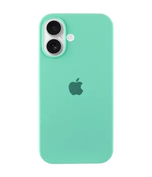 Чохол Silicone Case Full Protective (AA) для Apple iPhone 16 Plus (6.7") Бірюзовий / Marine Green