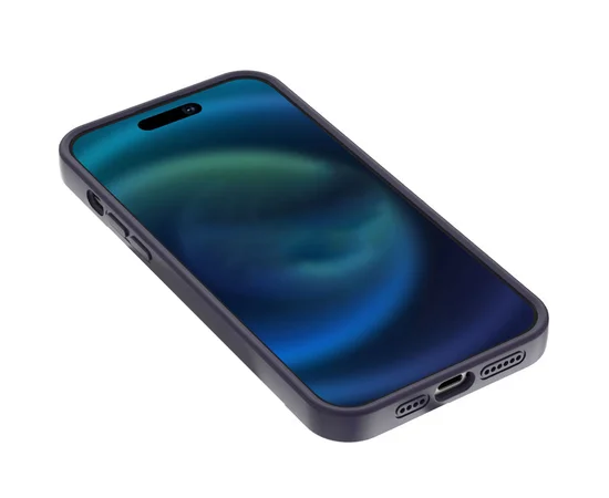 Чехол Silicone Case Full Protective NO LOGO with Ring для Apple iPhone 16 Plus (6.7") Purple