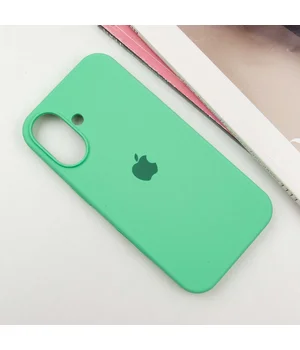 Чохол Silicone Case Full Protective (AA) для Apple iPhone 16 Plus (6.7") Зелений / Spearmint