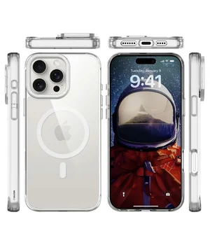 Чехол TPU Space Case Apex with MagSafe для Apple iPhone 16 Pro Max (6.9") Silver