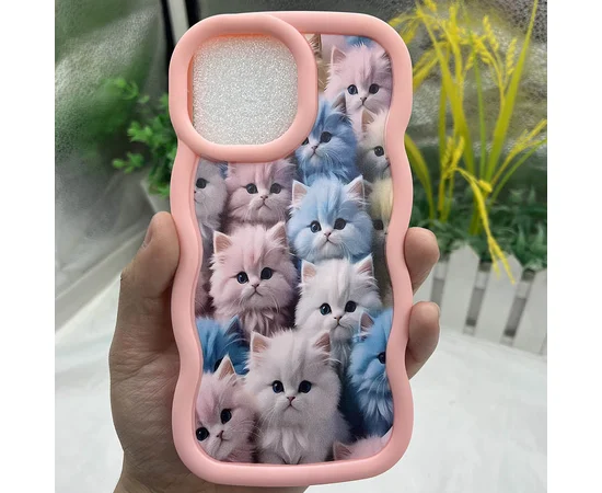 Чохол TPU Cloudy Pictures для Apple iPhone 16 Pro Max (6.9") Kittens