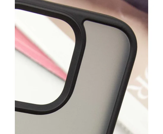 TPU+PC чохол Metal Buttons для Apple iPhone 16 Pro Max (6.9") Чорний