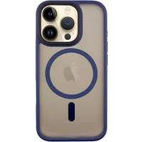 TPU+PC чехол Metal Buttons with MagSafe для Apple iPhone 16 Pro Max (6.9") Синий