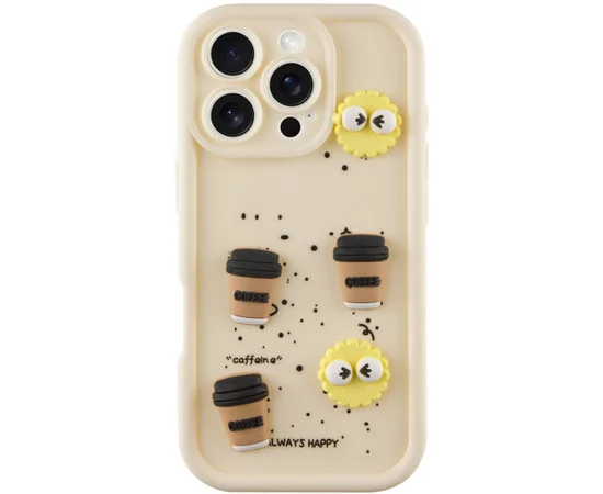 Чехол TPU Toys Case для Apple iPhone 16 Pro Max (6.9") Sand / Always Happy