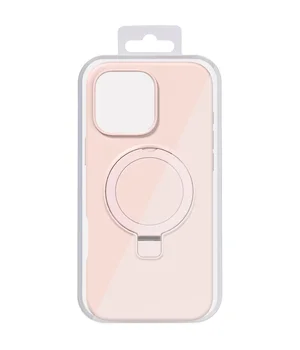 Чехол Silicone Case Full Protective NO LOGO with Ring для Apple iPhone 16 Pro Max (6.9") Pink