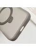 TPU+PC чехол Metal Buttons with MagSafe Colorful HQ Ring для Apple iPhone 16 Pro Max (6.9") Grey