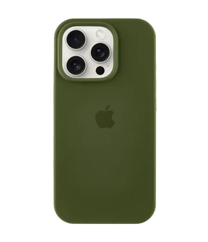 Чехол Silicone Case Full Protective (AA) для Apple iPhone 16 Pro Max (6.9") Зеленый / Dark Olive