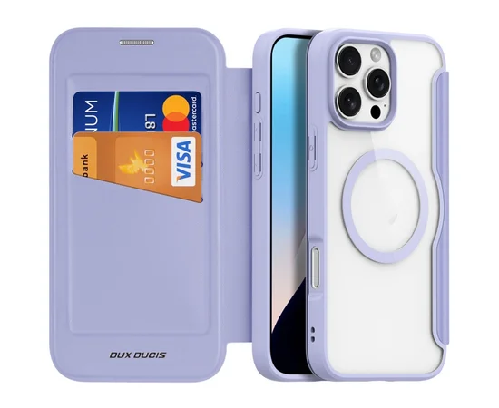 Чохол-книжка Dux Ducis Skin X Pro with MagSafe Apple iPhone 16 Pro Max (6.9") Purple