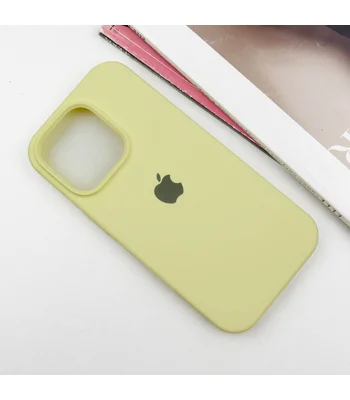 Чохол Silicone Case Full Protective (AA) Apple iPhone 16 Pro Max (6.9") Жовтий / Mellow Yellow