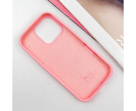 Чехол Silicone Case Full Protective (AA) для Apple iPhone 16 Pro Max (6.9") Розовый / Light pink