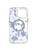 TPU+PC чехол Clear Garden with MagSafe для Apple iPhone 16 Pro Max (6.9") Blue Blossom