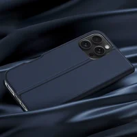 Чехол-книжка Dux Ducis с карманом для визиток для Apple iPhone 16 Pro Max (6.9") Синий