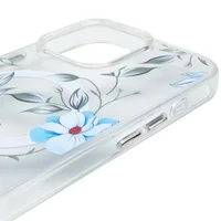 TPU+PC чехол Clear Garden with MagSafe для Apple iPhone 16 Pro Max (6.9") Blue Blossom