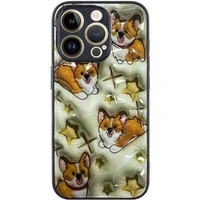 TPU+PC чехол Prisma Plushie для Apple iPhone 16 Pro Max (6.9") Corgi