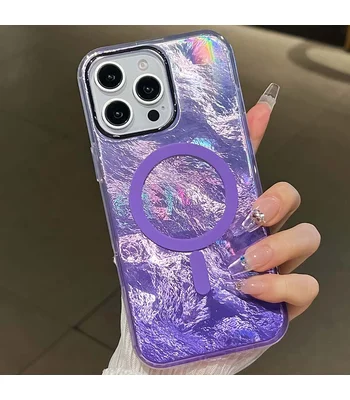 Чохол TPU Shiny Mountain (MagFit) для Apple iPhone 16 Pro Max (6.9") Purple