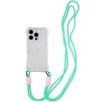 Чехол TPU CrossBody with straps для Apple iPhone 16 Pro Max (6.9") Transparent