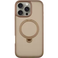 TPU+PC чехол Metal Buttons with MagSafe Colorful HQ Ring для Apple iPhone 16 Pro Max (6.9") Rose Gold