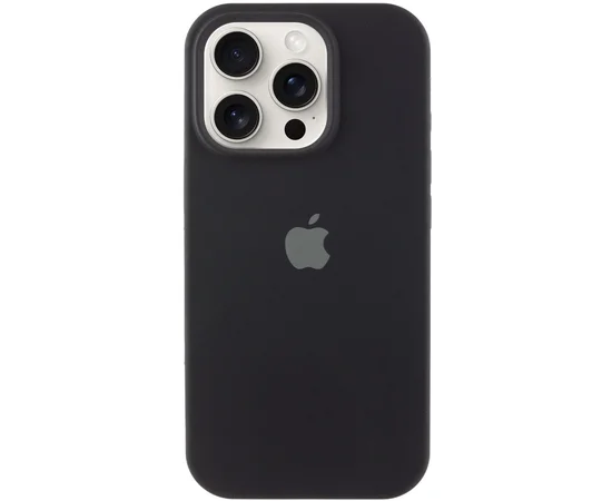 Чехол Silicone Case Full Protective (AA) для Apple iPhone 16 Pro Max (6.9") Черный / Black