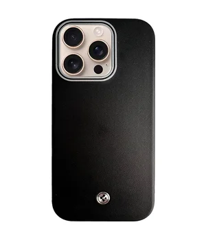 Чохол PC+Leather SGP with MagSafe для Apple iPhone 16 Pro Max (6.9") Black