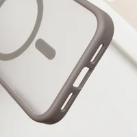 TPU+PC чехол Metal Buttons with MagSafe для Apple iPhone 16 Pro Max (6.9") Серый