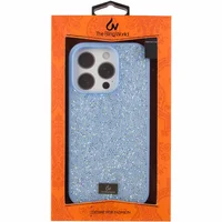 TPU чехол Bling World Rock Diamond для Apple iPhone 16 Pro Max (6.9") Голубой