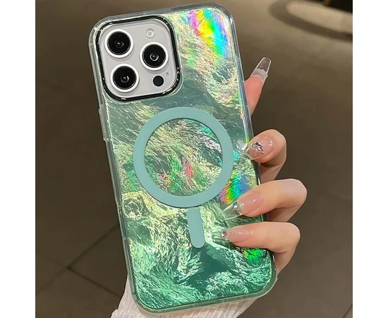 Чехол TPU Shiny Mountain (MagFit) для Apple iPhone 16 Pro Max (6.9") Green
