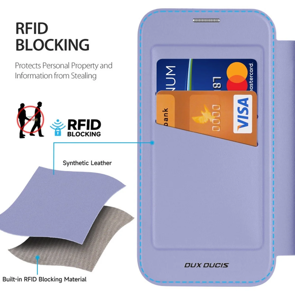 Чохол-книжка Dux Ducis Skin X Pro with MagSafe Apple iPhone 16 Pro Max (6.9") Purple