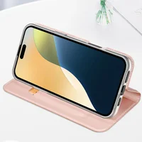 Чохол-книжка Dux Ducis з кишенею для візиток для Apple iPhone 16 Pro Max (6.9") Rose Gold