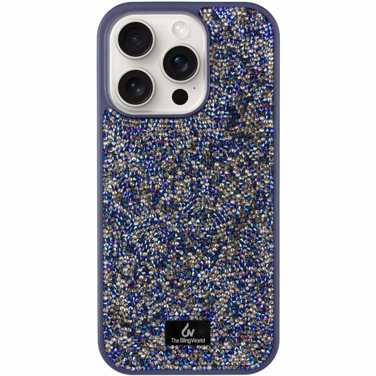 TPU чехол Bling World Rock Diamond для Apple iPhone 16 Pro Max (6.9") Синий