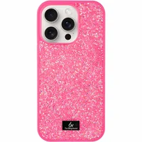 TPU чехол Bling World Rock Diamond для Apple iPhone 16 Pro Max (6.9") Ярко-розовый 