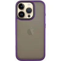 TPU+PC чехол Metal Buttons для Apple iPhone 16 Pro Max (6.9") Темно-Фиолетовый