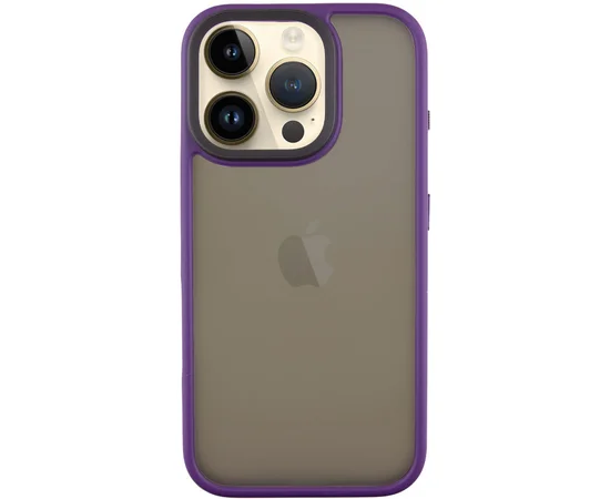 TPU+PC чехол Metal Buttons для Apple iPhone 16 Pro Max (6.9") Темно-Фиолетовый