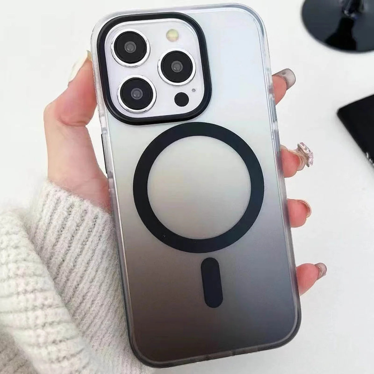 Чохол TPU+PC Shadow with MagSafe для Apple iPhone 16 Pro Max (6.9") Black